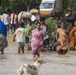 டெல்லி யமுனை ஆற்றில் வெள்ளப்பெருக்கு: தாழ்வான பகுதிகளை சூழ்ந்த தண்ணீர்