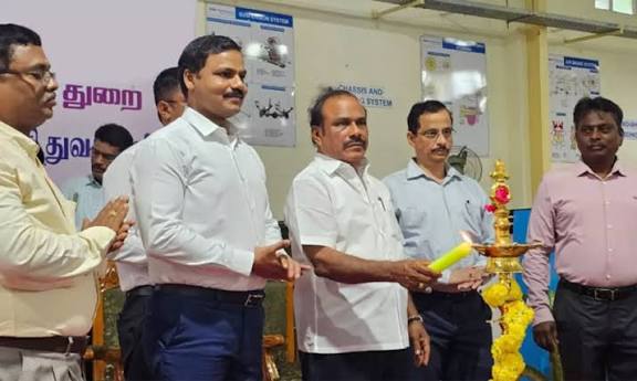 50 ஆயிரம் கட்டுமானத் தொழிலாளர்களுக்கு திறன் மேம்பாட்டு பயிற்சி: அமைச்சர் சி.வி.கணேசன் துவக்கி வைத்தார்