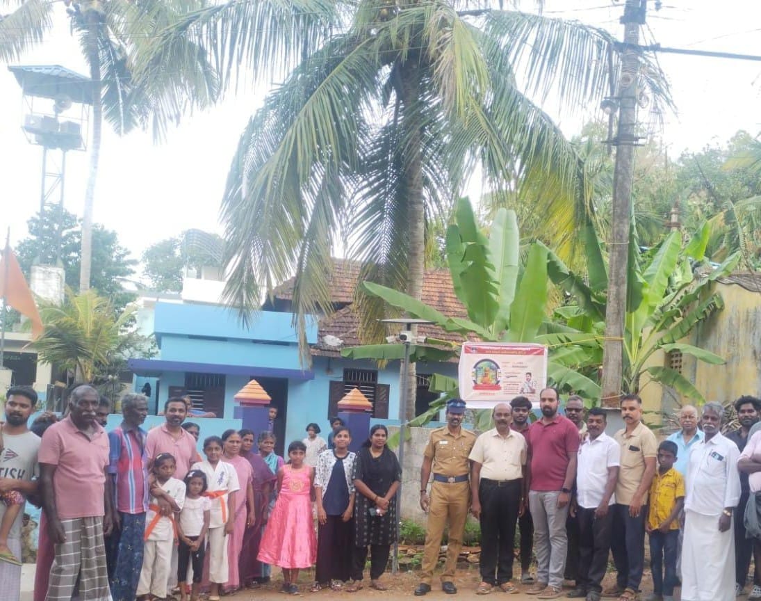 புதுக்கடை காவல் நிலைய எல்லை விளாத்துறை காமராஜர் படிப்பகத்தின் முன் சிசிடிவி கேமராக்கள் பொருத்தப்பட்டன