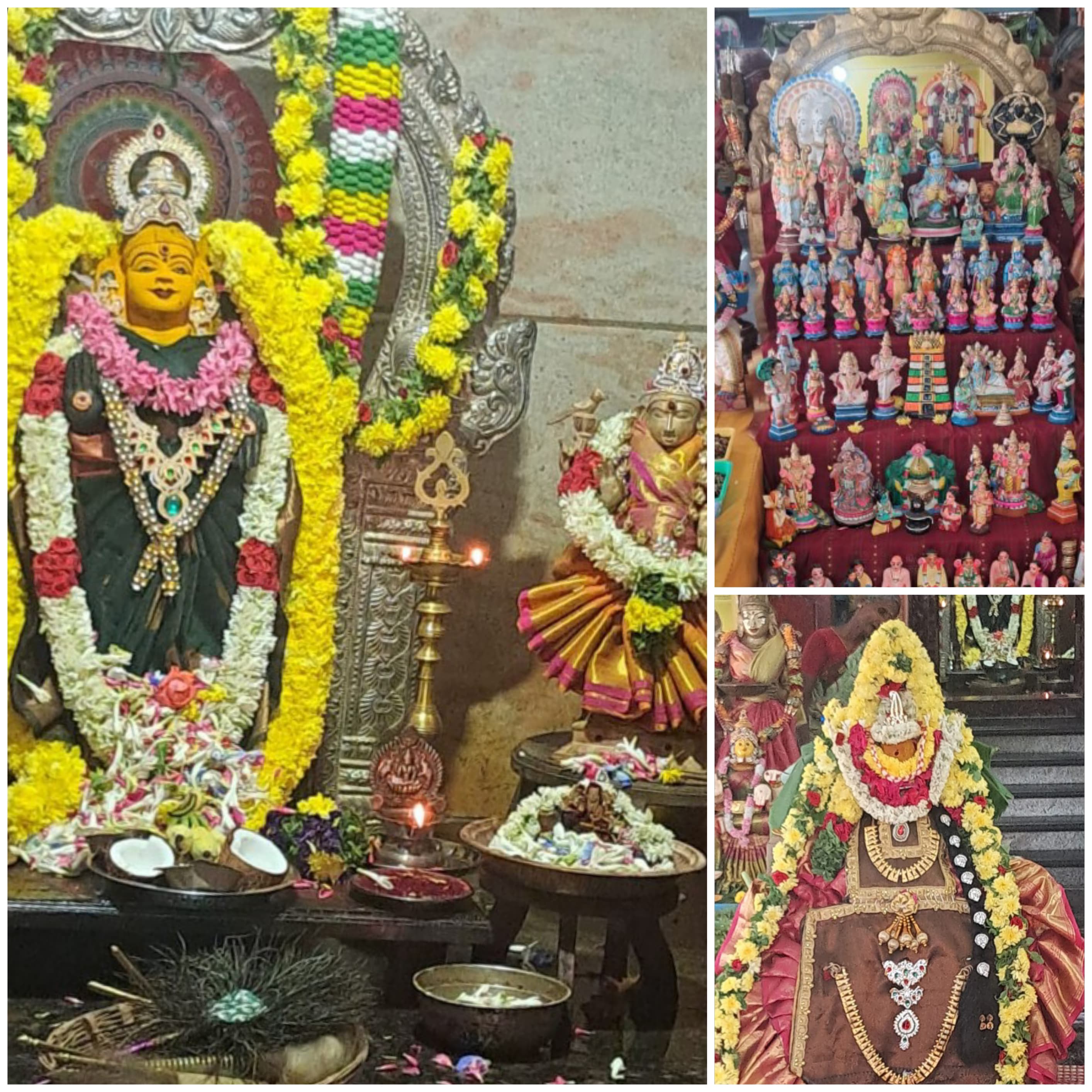 நவராத்திரியை முன்னிட்டு முதல் நாள் கும்பகலசம் வைத்து ஆவாகனம் செய்து கும்ப லஷ்மி பூஜை