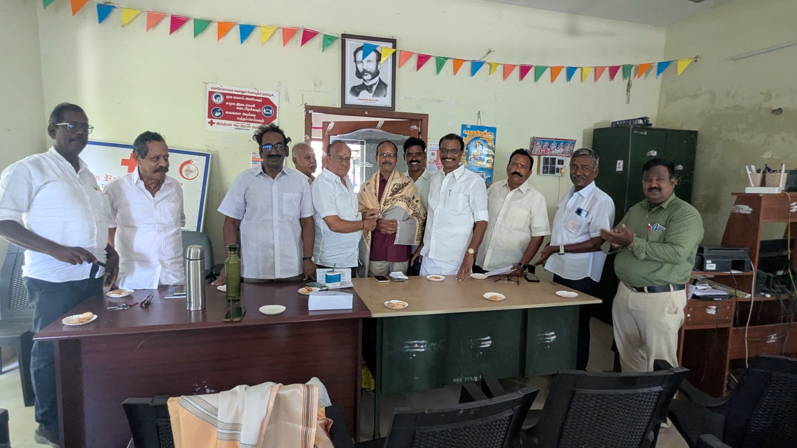 இந்தியன் ரெட் கிராஸ் சொசைட்டி திருவாரூர் மாவட்ட கிளை நிர்வாக குழு கூட்டம்
