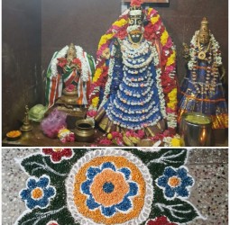 வாசவி அம்மன் கற்கண்டு அலங்காரத்தில் நவராத்திரி 3-ஆம் நாள் விழா.