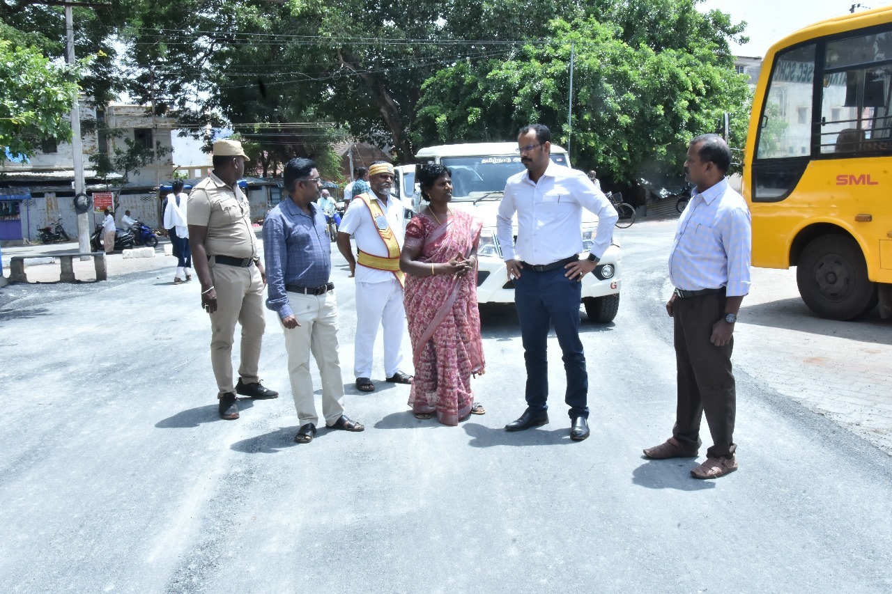வளர்ச்சித் திட்ட பணிகளை தென்காசி கலெக்டர் கமல்கிஷோர், பார்வையிட்டு ஆய்வு