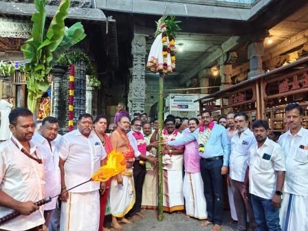 அண்ணாமலையார் கோவிலில் கார்த்திகை தீபத் திருவிழா பந்தக்கால் முகூர்த்தம்