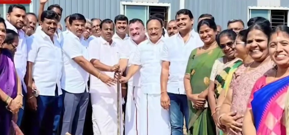 கவுண்டம்பாளையம் தொகுதி திமுக அலுவலகம் அமைக்க பூமி பூஜை