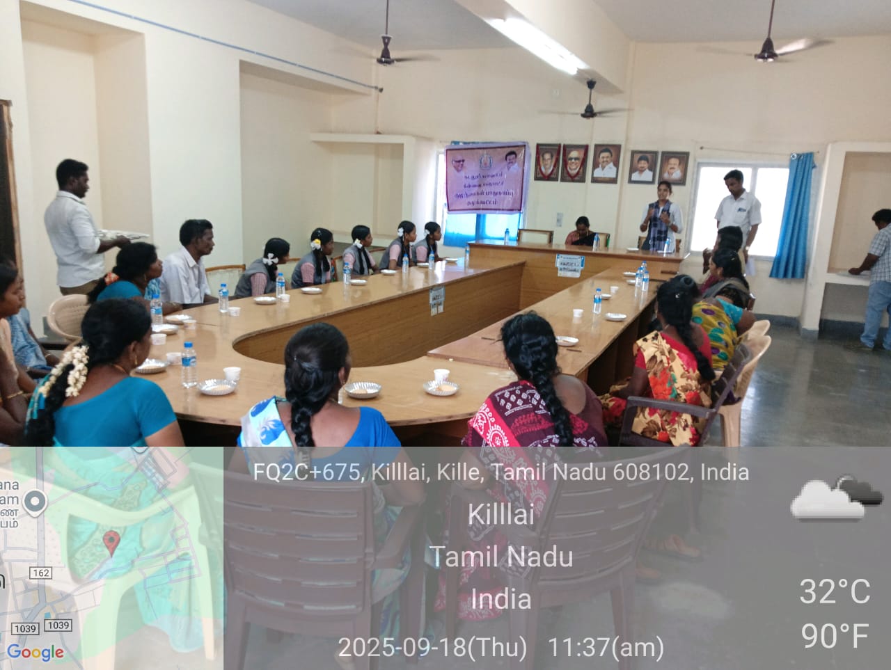 கிள்ளை பேரூராட்சி அலுவலகத்தில் இன்று 18.9.2025 குழந்தைகள் பாதுகாப்பு குழு கூட்டம்