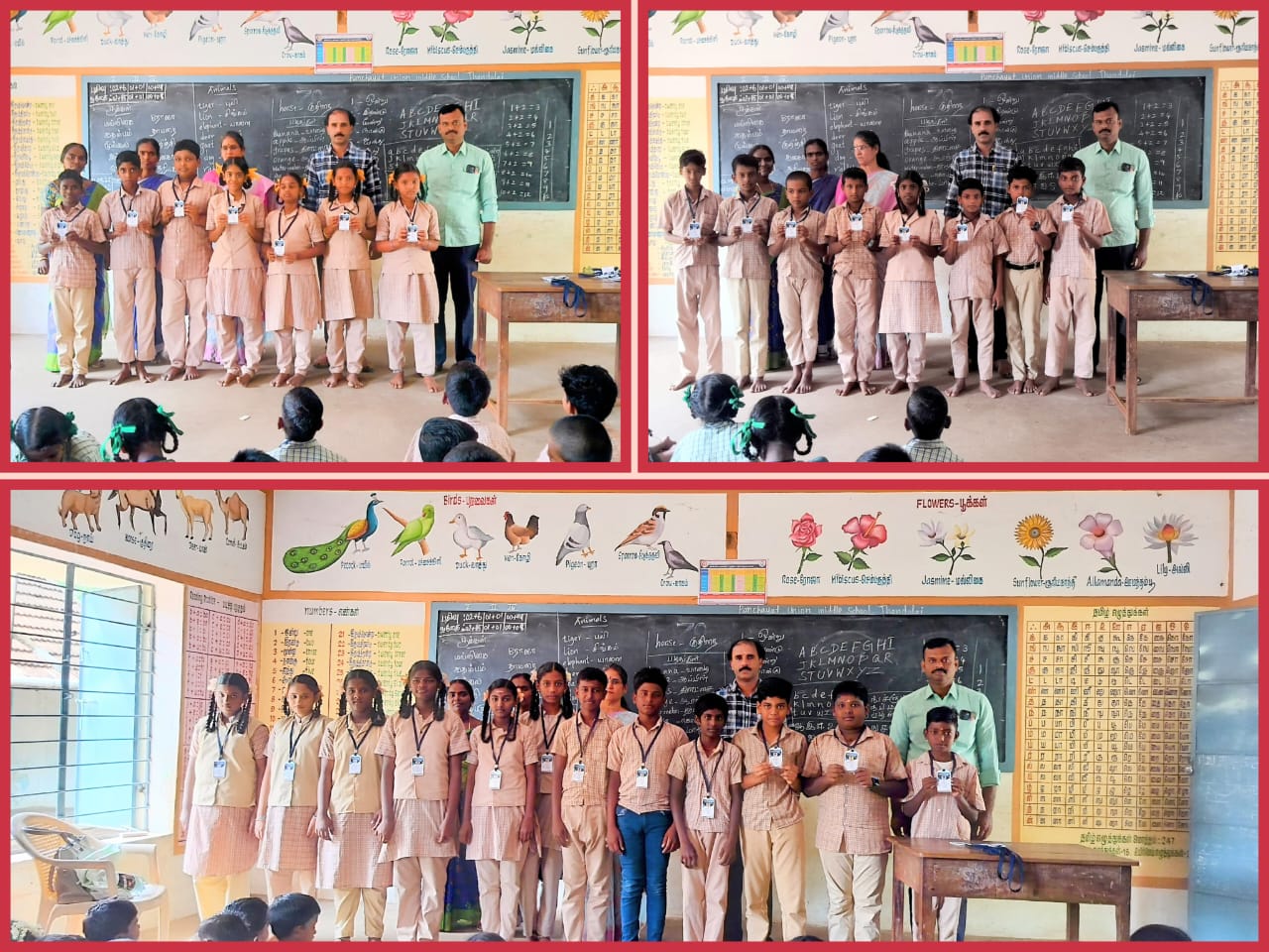 தண்டலை நடுநிலைப் பள்ளியில் பெற்றோர் ஆசிரியர் கழகத்தின் மூலம் மாணவர்களுக்கு அடையாள அட்டை வழங்கப்பட்டது