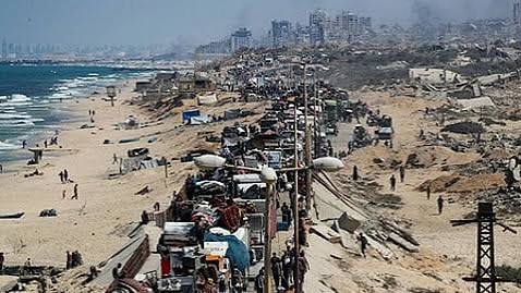 காஸா சிட்டியில் இஸ்ரேல் படையினா் முன்னேற்றம்