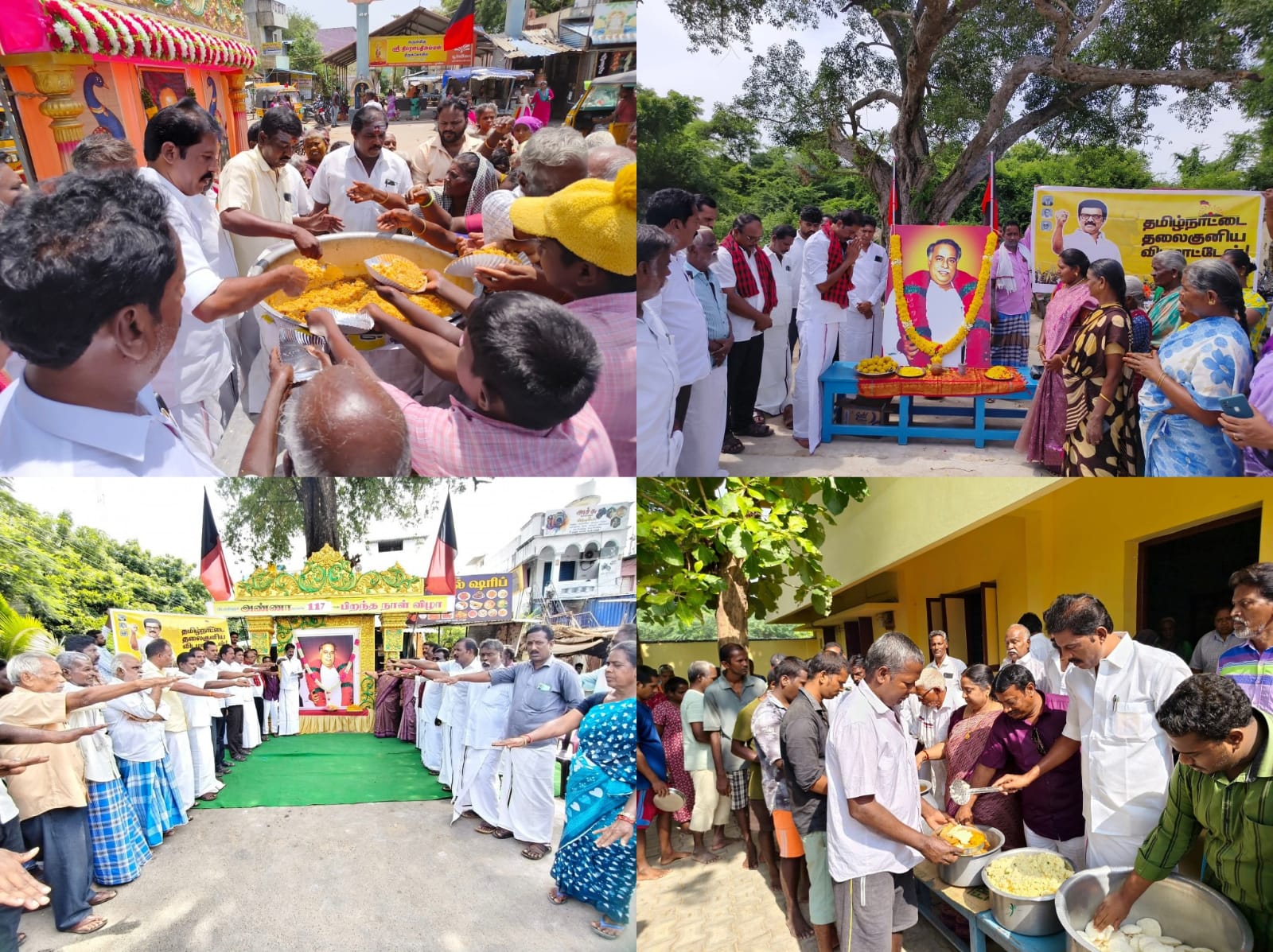 மேல்மலையனூர் ஒன்றியங்களில் பேரறிஞர் அண்ணா பிறந்தநாள் விழா