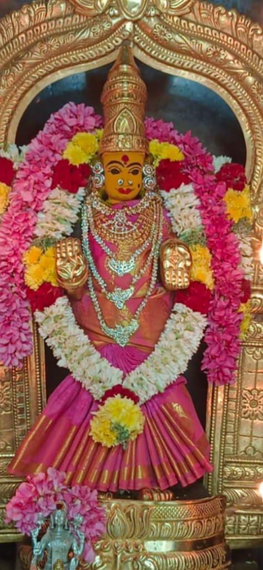 ஸ்ரீ வாசவி கன்யகா பரமேஸ்வரி அம்மன் இன்றைய சிறப்பு அலங்காரத்தில்