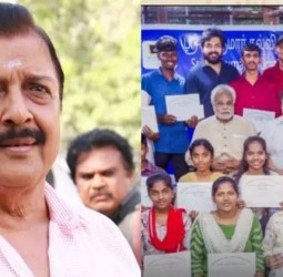 திண்டிவனம் தாய் தமிழ் பள்ளிக்கு சிவகுமார் ஒரு லட்சம் நிதி உதவி