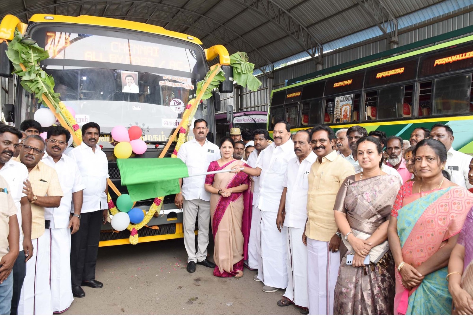 காஞ்சிபுரம் அண்ணா பேருந்து நிலையத்தில் இருந்து சென்னைக்கு புதிய குளிர்சாதன பேருந்து