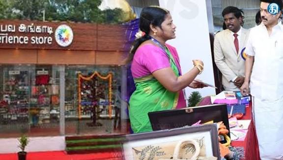 திருப்பாற்கடல் ஊராட்சியில் மகளிர் சுய உதவிக்குழு விற்பனை அங்காடி: அமைச்சர் ஆர்.காந்தி திறந்து வைத்தார்