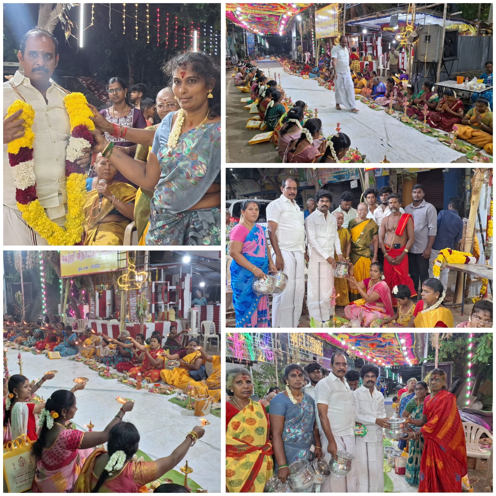 கோவில்பட்டி ஸ்ரீ செல்வ முனீஸ்வரர் கோவிலில் திருவிளக்கு பூஜை