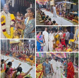 கோவில்பட்டி ஸ்ரீ செல்வ முனீஸ்வரர் கோவிலில் திருவிளக்கு பூஜை