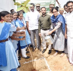 வாலாஜாபாத் ஒன்றியம், பரந்தூரில் பசுமை தமிழ்நாடு இயக்க நாள்