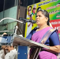 அண்ணா பிறந்தநாள் பொது கூட்டத்தில் முன்னாள் அமைச்சர் ராஜலட்சுமி