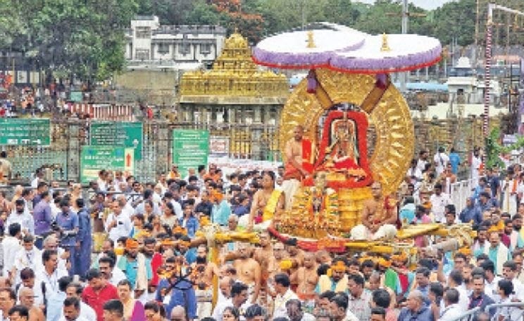 திருப்பதி ஏழுமலையான் கோயில் பிரம்மோற்சவத்தின் 7ம் நாள்