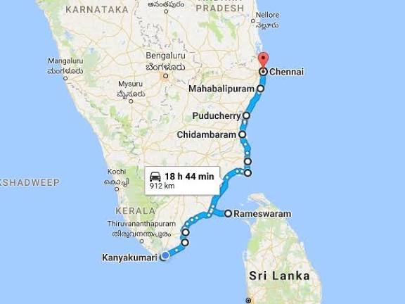 கன்னியாகுமரியிலிருந்து சென்னைக்கு இப்படி ஒரு ரூட் இருக்கு தெரியுமா