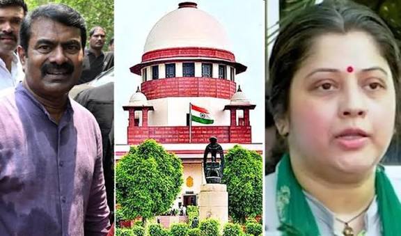 சீமானும், விஜயலட்சுமியும் பரஸ்பரம் மன்னிப்புக் கோர வேண்டும்: உச்ச நீதிமன்றம்