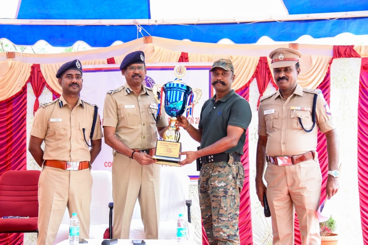 காவல்துறை உயர் அதிகாரிகளுக்கான துப்பாக்கி சுடும் போட்டி.