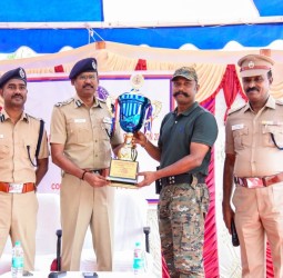 காவல்துறை உயர் அதிகாரிகளுக்கான துப்பாக்கி சுடும் போட்டி.