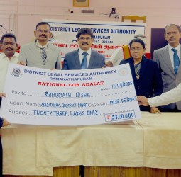 மக்கள் நீதிமன்றத்தில் 706 வழக்குகளுக்கு தீர்வு