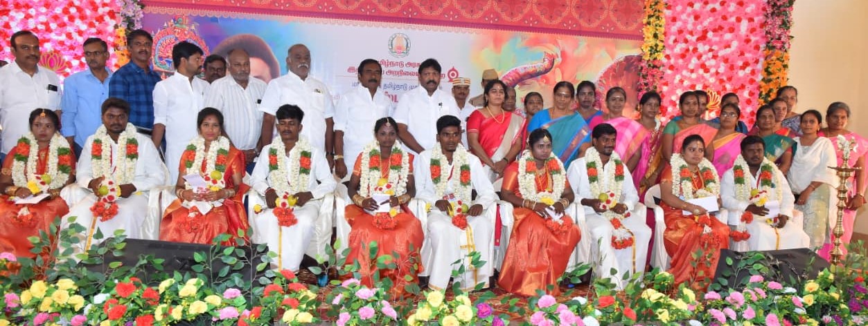 மதுரகாளியம்மன் கோவிலில், இந்து சமய அறநிலையத்துறை ஏற்பாட்டில திருமணம்