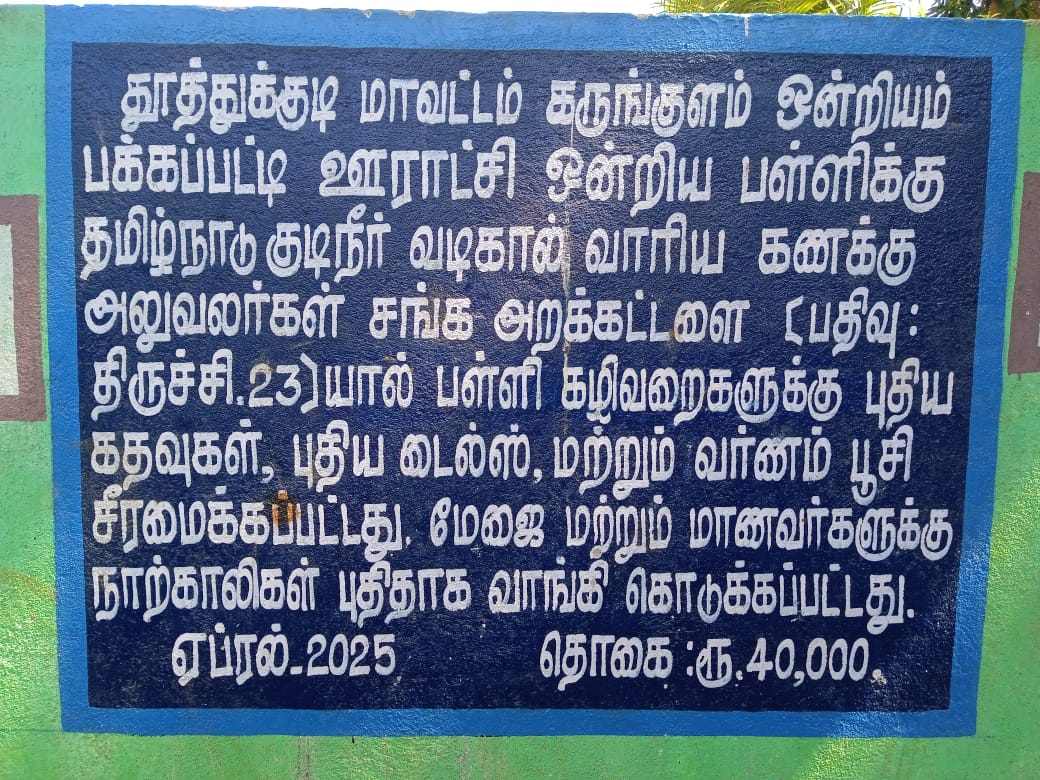 பள்ளிக்கு நல திட்ட உதவிகள் வழங்கும் விழா