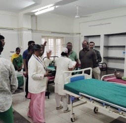 உடுமலை அரசு மருத்துவமனையில் சுகாதாரத் துறை அமைச்சர் மா. சுப்பிரமணியன் நேற்று ஆய்வு