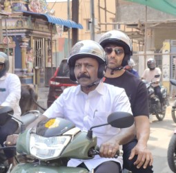 திருவள்ளூரில் நேற்று சாலை பாதுகாப்பு மற்றும் போதை ஒழிப்பு விழிப்புணர்விற்காக 500 இளைஞர்கள் பங்கேற்ற மாபெரும் இருசக்கர வாகனப்பிரச்சாரம்