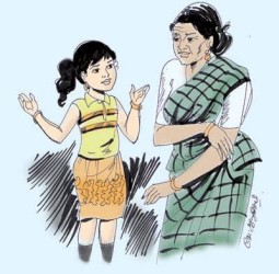 பாட்டியும் பேத்தியும்!