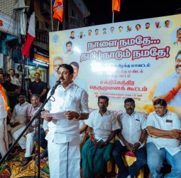 பாஜக தெருமுனை தேர்தல் பிரச்சார கூட்டத்தில் மாநிலத் தலைவர் நயினார்நாகேந்திரன்