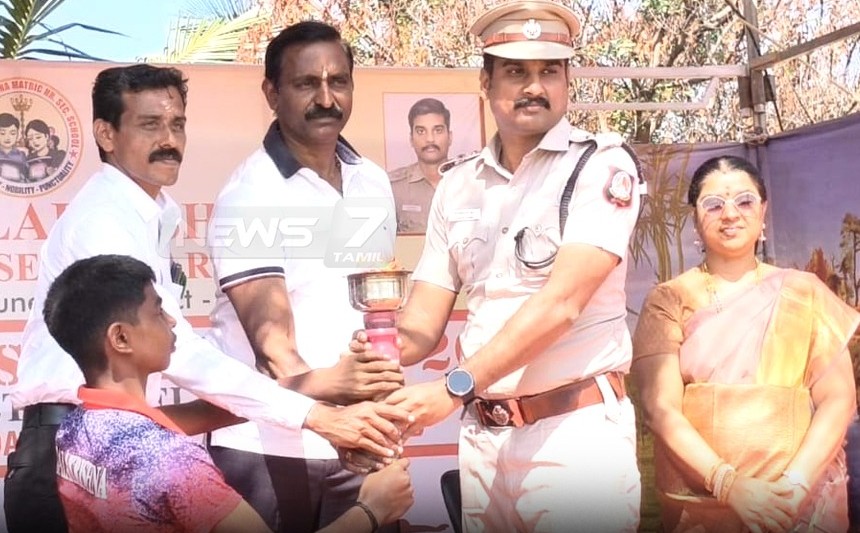 நெல்லை மாவட்டம் வடக்கன்குளம் பாலகிருஷ்ணா மெட்ரிக் பள்ளி விளையாட்டு விழா