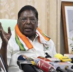 புதுச்சேரியில் 4 தொகுதிகளில் கூட வெல்ல முடியாது” - அமித் ஷாவுக்கு நாராயணசாமி பதில்