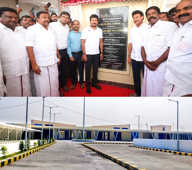 பட்டுக்கோட்டையில் கட்டப்பட்டுள்ள புதிய பேருந்து நிலையம்