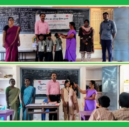 தண்டலை நடுநிலைப் பள்ளியில் தேசிய குடற்புழு நீக்க நாள் மாத்திரைகள் வழங்கப்பட்டது