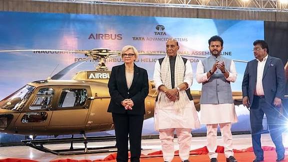 எச் 125 ஹெலிகாப்டர் தயாரிப்பால் பாதுகாப்புத் துறை ஏற்றுமதி அதிகரிக்கும் : ராஜ்நாத் சிங்