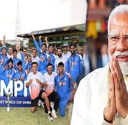 இந்தியாவின் கிரிக்கெட் திறமை ஜொலிக்கிறது..” பிரதமர் மோடி வாழ்த்து