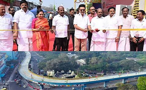 சென்னையில் மத்திய கைலாஷ் சந்திப்பில் கட்டப்பட்டுள்ள     மேம்பாலத்தை திறந்து வைத்தார் முதல்வர் மு. க. ஸ்டாலின்!