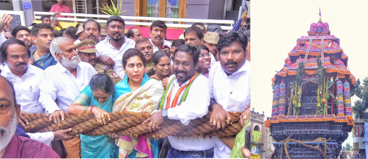 சுசீந்திரத்தில் நேற்று தாணுமாலய சுவாமி திருக்கோவில் மார்கழி பெருந்திருவிழா