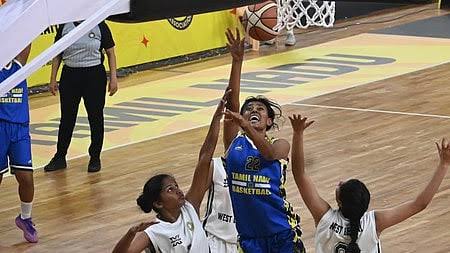 தேசிய சீனியா் கூடைப்பந்து: ரயில்வே, கா்நாடகம், கேரள அணிகள் வெற்றி