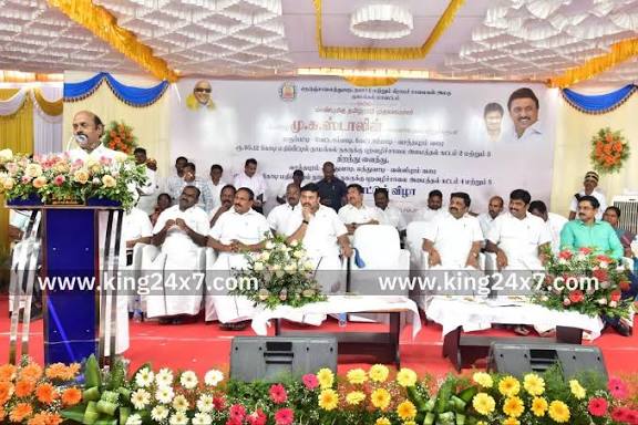 நாமக்கலில் ரூ.198 கோடி மதிப்பிலான புறவழிச்சாலைகளை அமைச்சர் எ.வ.வேலு திறந்து வைத்து புதிய சாலைகளுக்கு அடிக்கல்