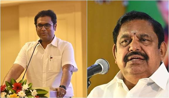 திமுக திட்டங்களை காப்பியடிக்கும் பழனிசாமி அமைச்சர்கள் எஸ். ரகுபதி, டி.ஆர்.பி. ராஜா காட்டம்