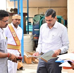 குடிநீர் பிரச்சினை தொடர்பாக கலெக்டர் இளம்பகவத் ஆய்வு