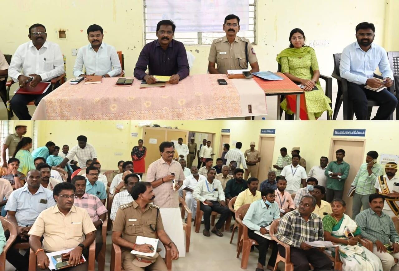 கலசப்பாக்கம் ஆற்றுத் திருவிழா வை முன்னிட்டு அரசு அலுவலர்களுடன் ஆய்வு கூட்டம்........