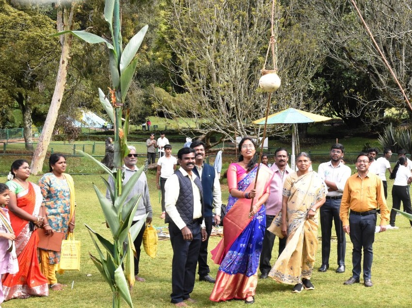 உதகை அரசினர் தாவரவியல் பூங்காவில் சுற்றுலாத்துறை சார்பில் பொங்கல் விழா