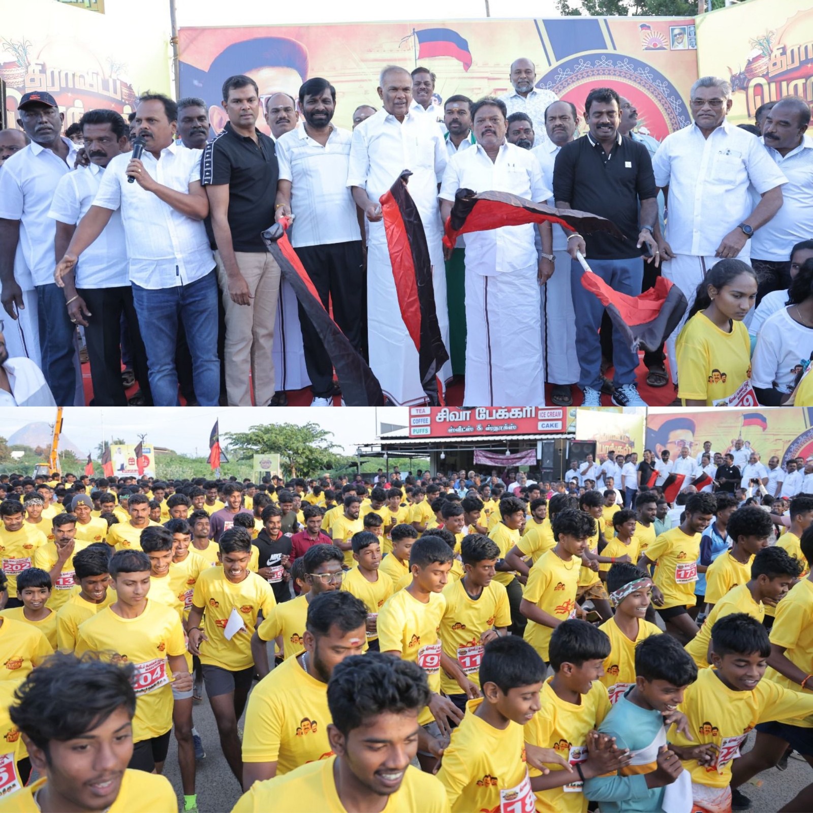 ராதாபுரம் சட்டமன்றத் தொகுதி - வள்ளியூரில் சுமார் 800 நபர்கள் பங்குபெற்ற ஆண்கள் மற்றும் பெண்களுக்கான மாரத்தான் போட்டி