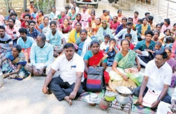 இந்திய கம்யூ. கட்சியினர் காத்திருப்பு போராட்டம்