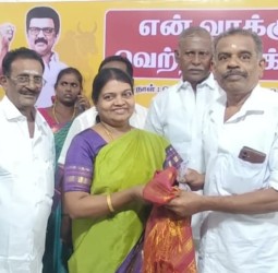 திருவைகுண்டம் திமுக நிர்வாகி கருணா இசக்கியப்பன் புத்தாண்டு வாழ்த்து